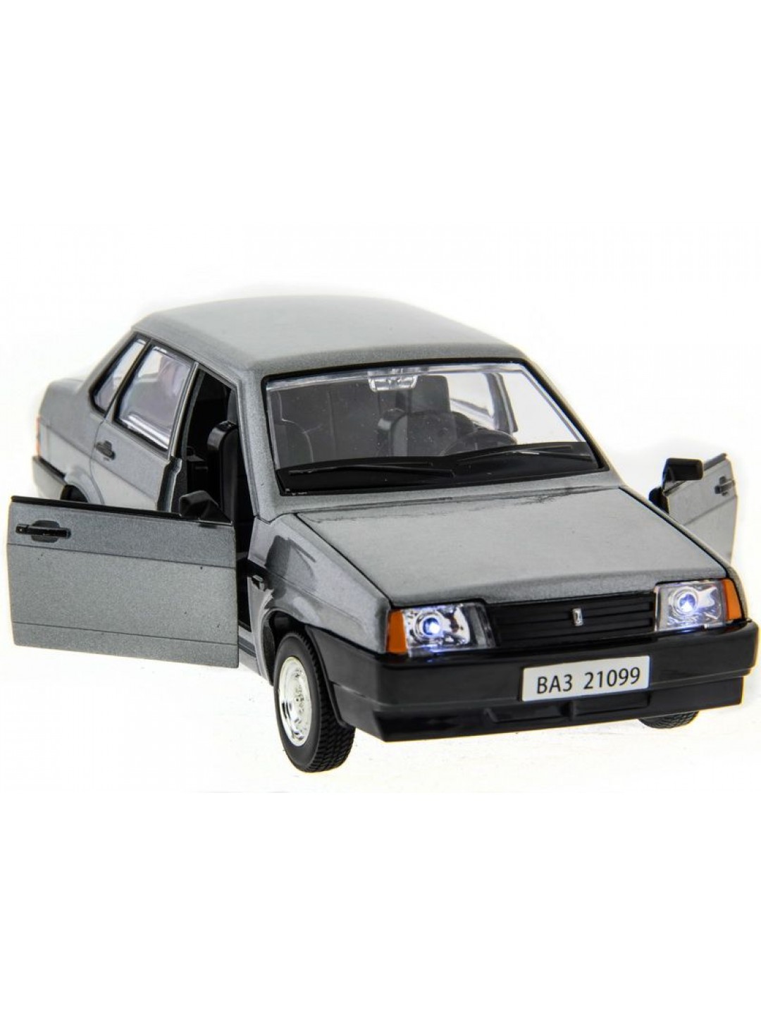 Машина "АВТОПАНОРАМА" ВАЗ 21099 ,1/22, Pull Bаck механизм, в/к 10*12*22 cм