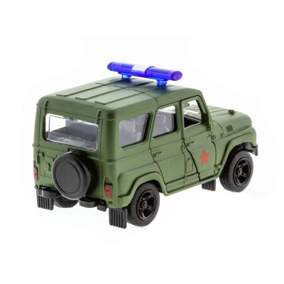 Машина "АВТОПАНОРАМА" инерц. УАЗ (армия) 1/50, в/к 12*7*5,5 см