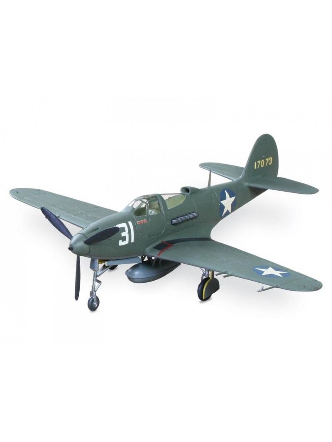 Сборная модель ZVEZDA Истребитель П-39Н "Аэрокобра", 1/72
