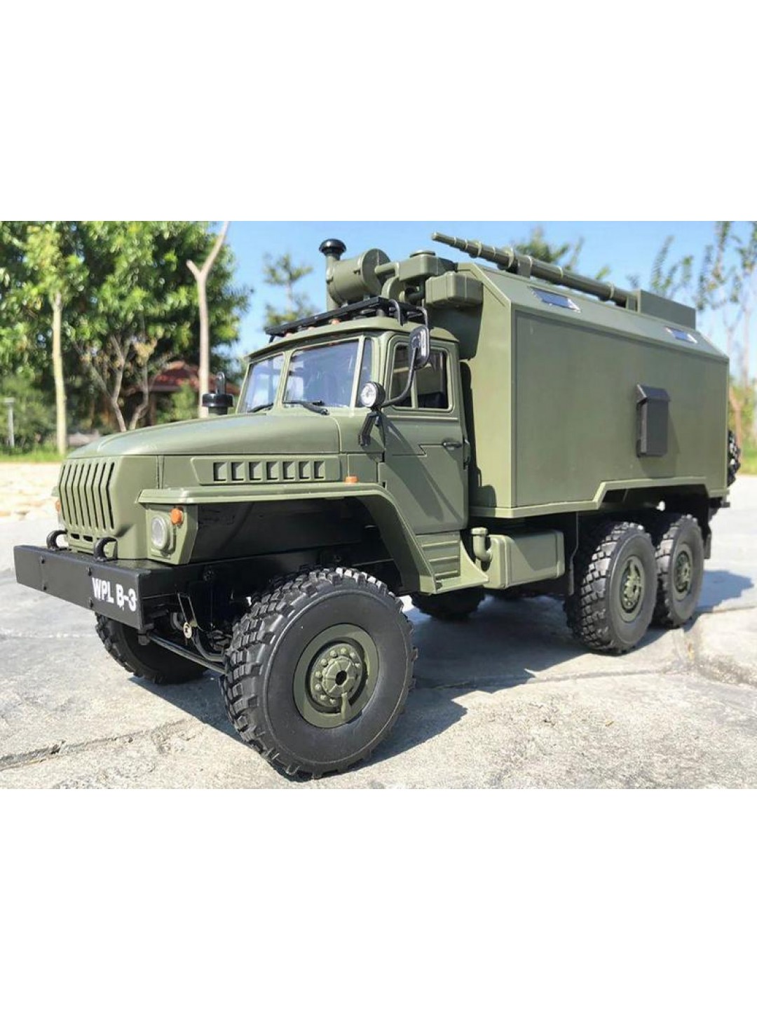 Радиоуправляемая машина WPL УРАЛ (зеленый) 6WD 2.4G 1/16 RTR