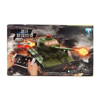 Р/У танк Huan Qi 1/32 Tiger, управление через Bluetooth, (для ИК танкового боя)