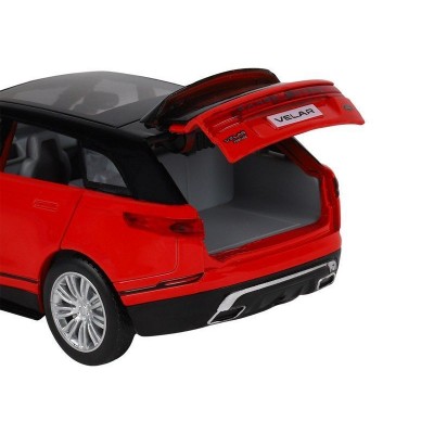 Машина "АВТОПАНОРАМА" Range Rover Velar, красный, 1/32, свет, звук, инерция, в/к 17,5*12,5*6,5