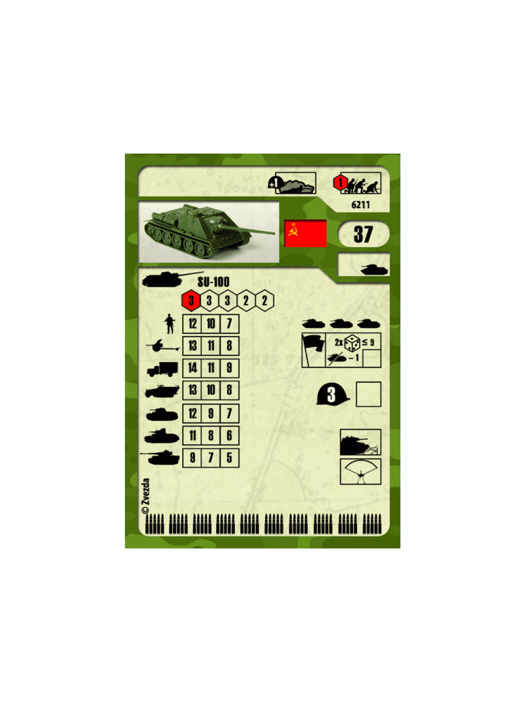 Сборная модель ZVEZDA Советский истребитель танков СУ-100, 1/100
