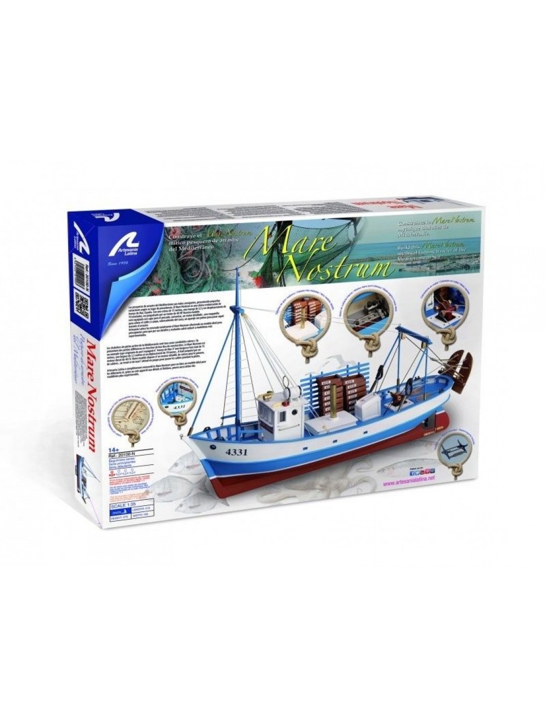Сборная деревянная модель корабля Artesania Latina MARE NOSTRUM 2016, 1/35