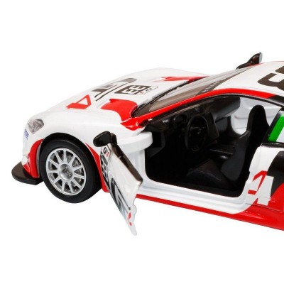 Машина "АВТОПАНОРАМА" Maserati Gran Turismo MC GT4, белый, 1/43, откр. двери, в/к 17,5*12,5*6,5 см
