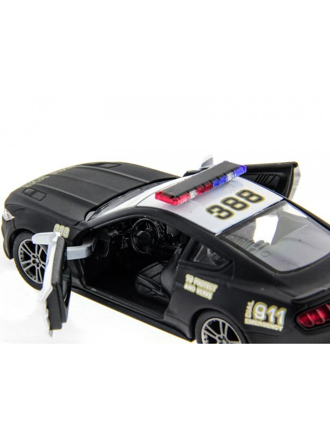 Машина Kinsmart 1:38 Ford Mustang GT 2015 (Police) инерция (1/12шт.) б/к