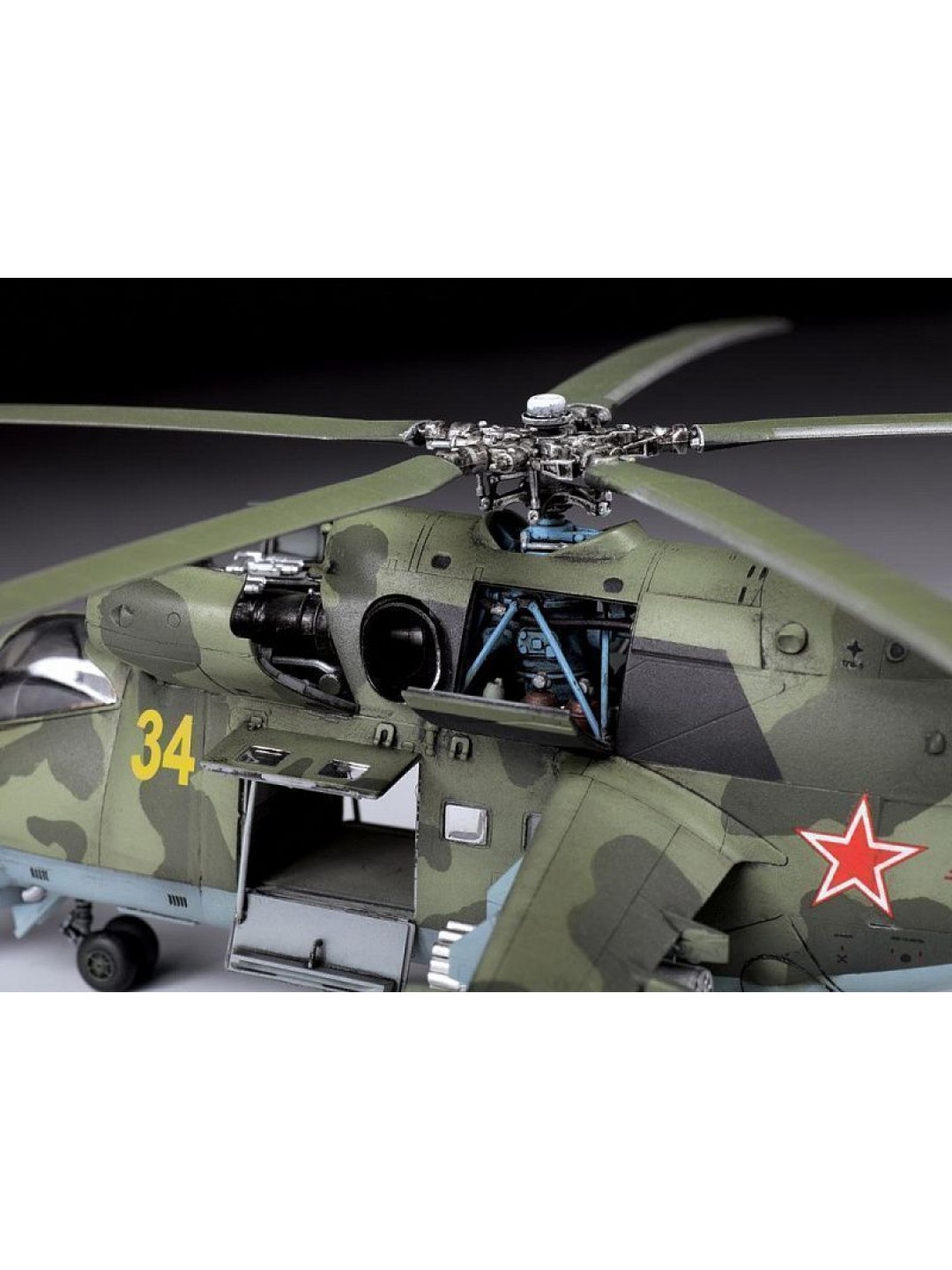 Сборная модель ZVEZDA Советский ударный вертолёт МИ-24П, 1/72