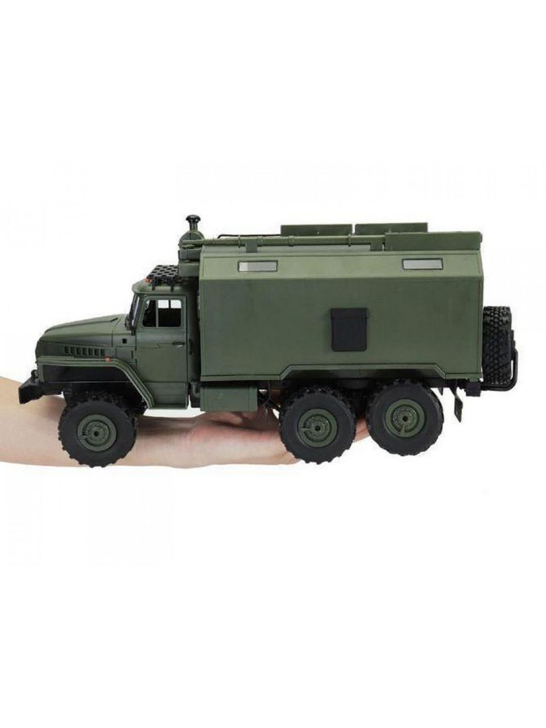 Радиоуправляемая машина WPL УРАЛ (зеленый) 6WD 2.4G 1/16 RTR