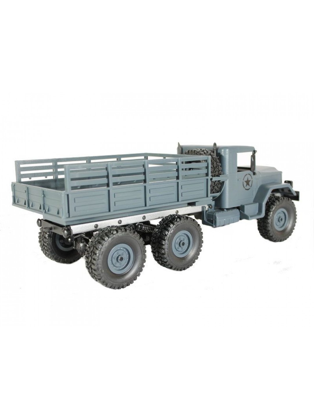 Радиоуправляемая машина MN MODEL военный грузовик (серый) 6WD 2.4G 1/16 RTR