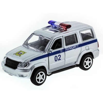 Машина "АВТОПАНОРАМА" инерц. УАЗ Патриот (полиция) 1/50, в/к 12*7*5,5 см