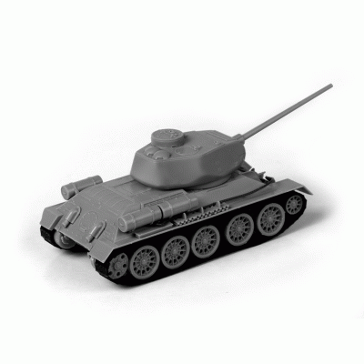 Сборная модель ZVEZDA Советский средний танк Т-34/85 (сборка без клея), 1/72