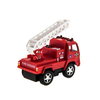 Машина Kinsmart "Funny Fire Engine pull back action" инерция (1/12шт.) 1:32 б/к
