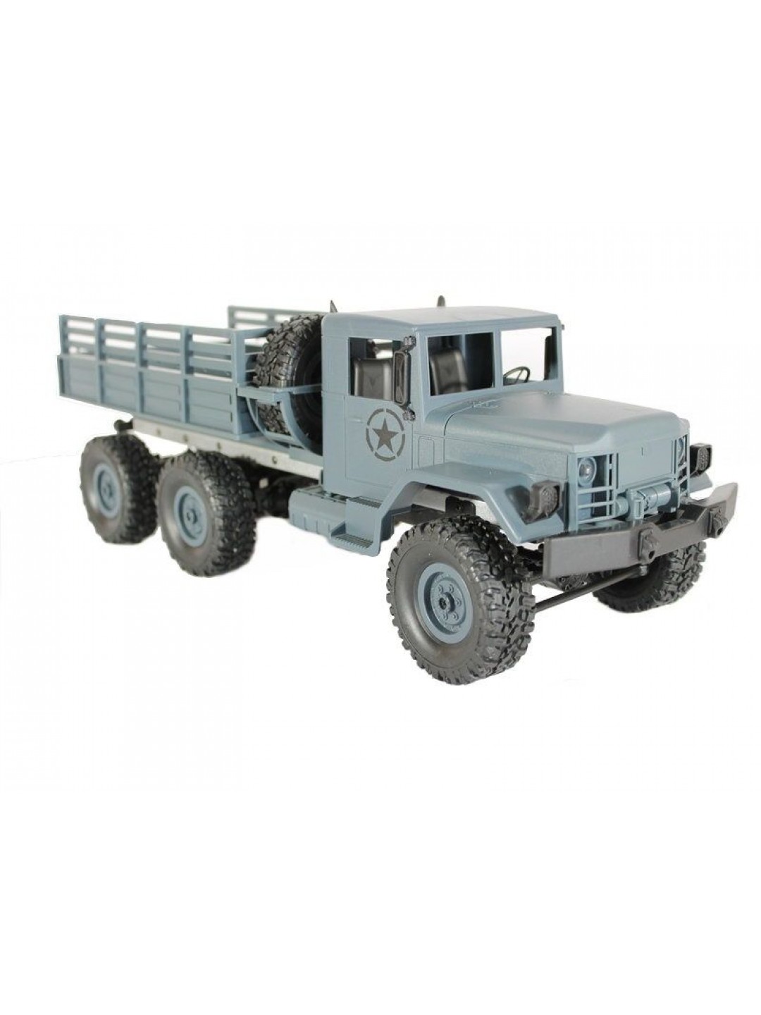 Радиоуправляемая машина MN MODEL военный грузовик (серый) 6WD 2.4G 1/16 RTR