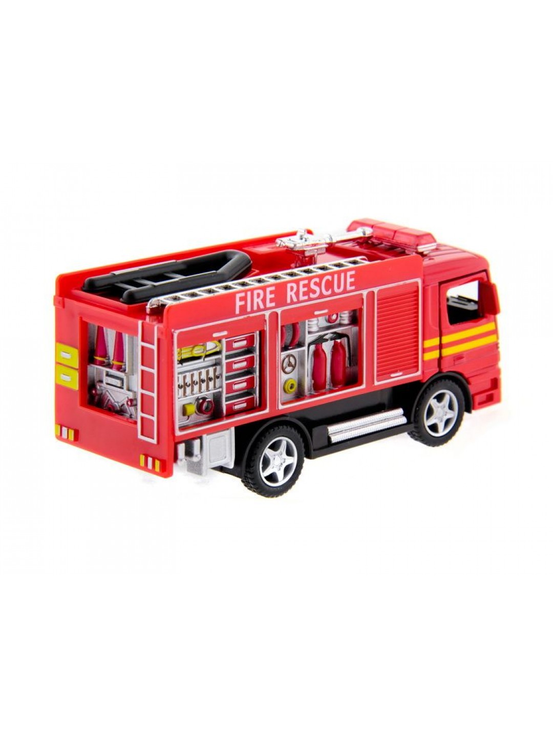 Машина Kinsmart Пожарная машина Rescue Fire Engine инерция (1/12шт.) б/к