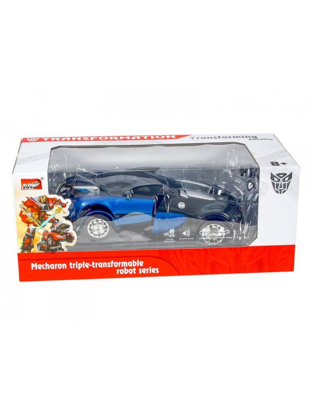 Р/У трансформер MZ Bugatti Veyron 2801P, робот зверь 1/14