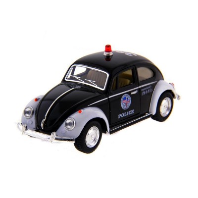 Машина Kinsmart  Volkswagen Classical Beetle (Police) инерция (1/12шт.) 1:32 б/к