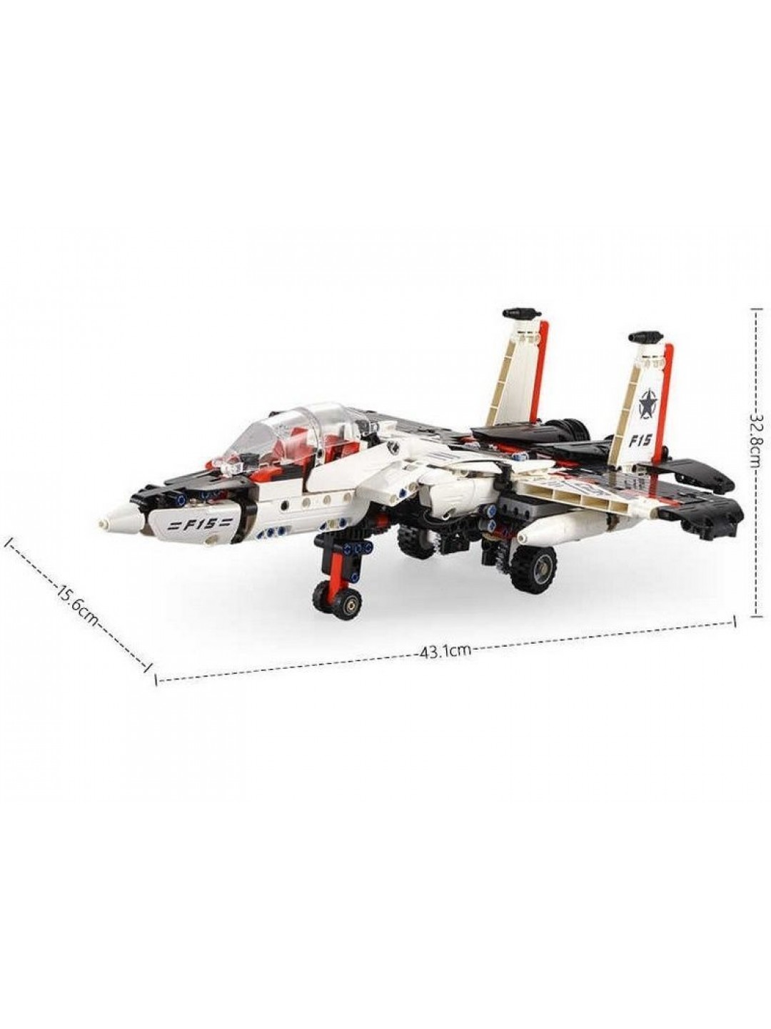 Радиоуправляемый конструктор CADA 2 в 1 трансформер F15-EagleBot (917 деталей)