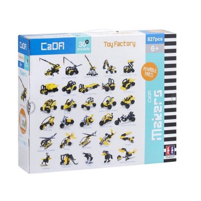 Конструктор CaDA Technic набор для сборки 30 моделей: техники, мотоциклов и животных (827 деталей)