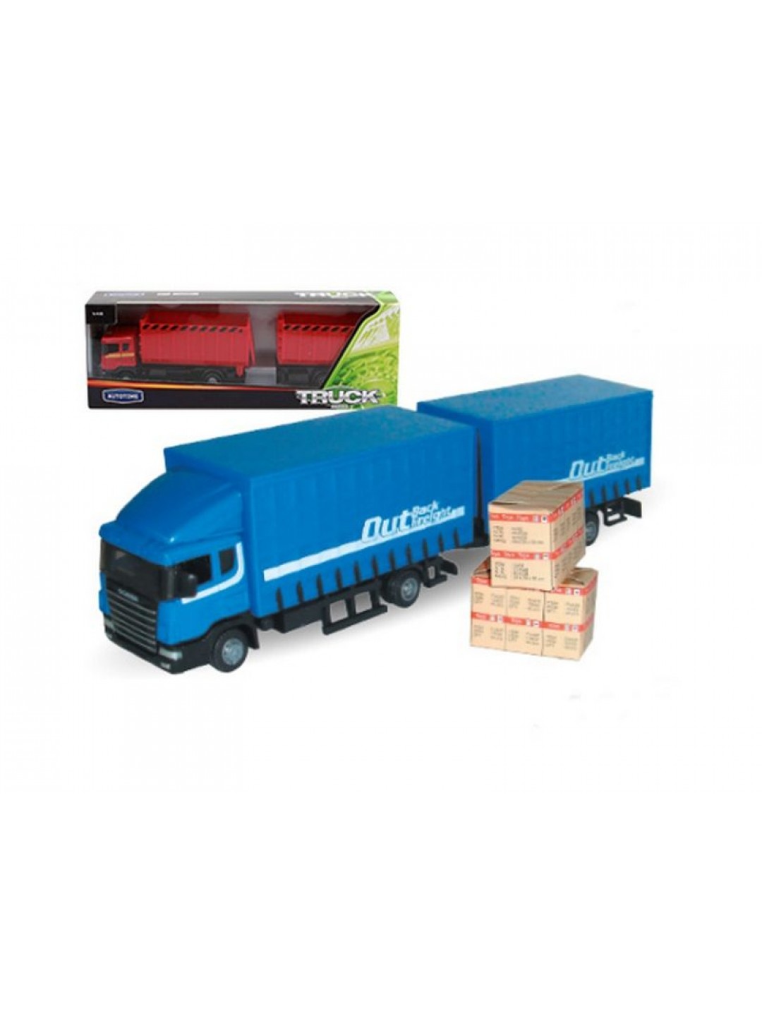 Машина Autotime "SCANIA" автопоезд  1:48