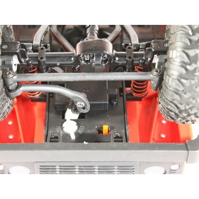 Радиоуправляемая машина MN MODEL английский внедорожник Defender (красный) 4WD 2.4G 1/12 RTR