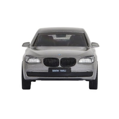 Машина "АВТОПАНОРАМА" BMW 760 LI, серый, 1/46, инерция, в/к 17,5*12,5*6,5 см