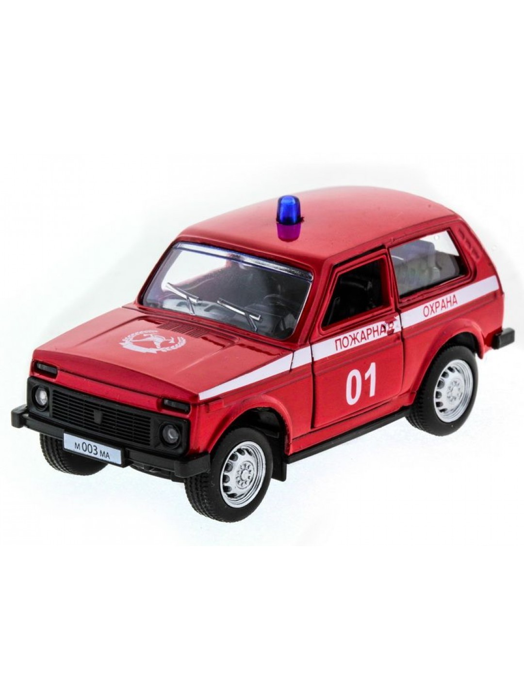 Машина "АВТОПАНОРАМА" инерц. ВАЗ 2121 1/50, в/к 12*7*5,5 см, красная