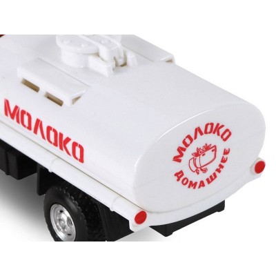 Машина "АВТОПАНОРАМА" "Молоко", 1:52, цвет оранжевый, инерция, в/к 16,1*6,1*7,6 см