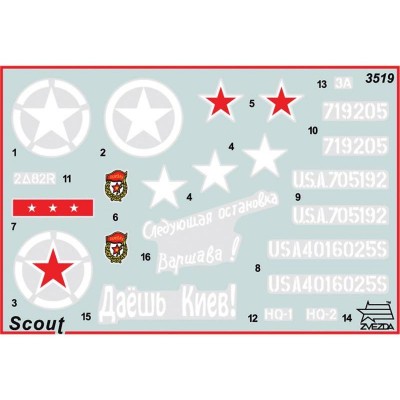 Сборная модель ZVEZDA Бронетранспортер М-3 «Скаут», подарочный набор, 1/35