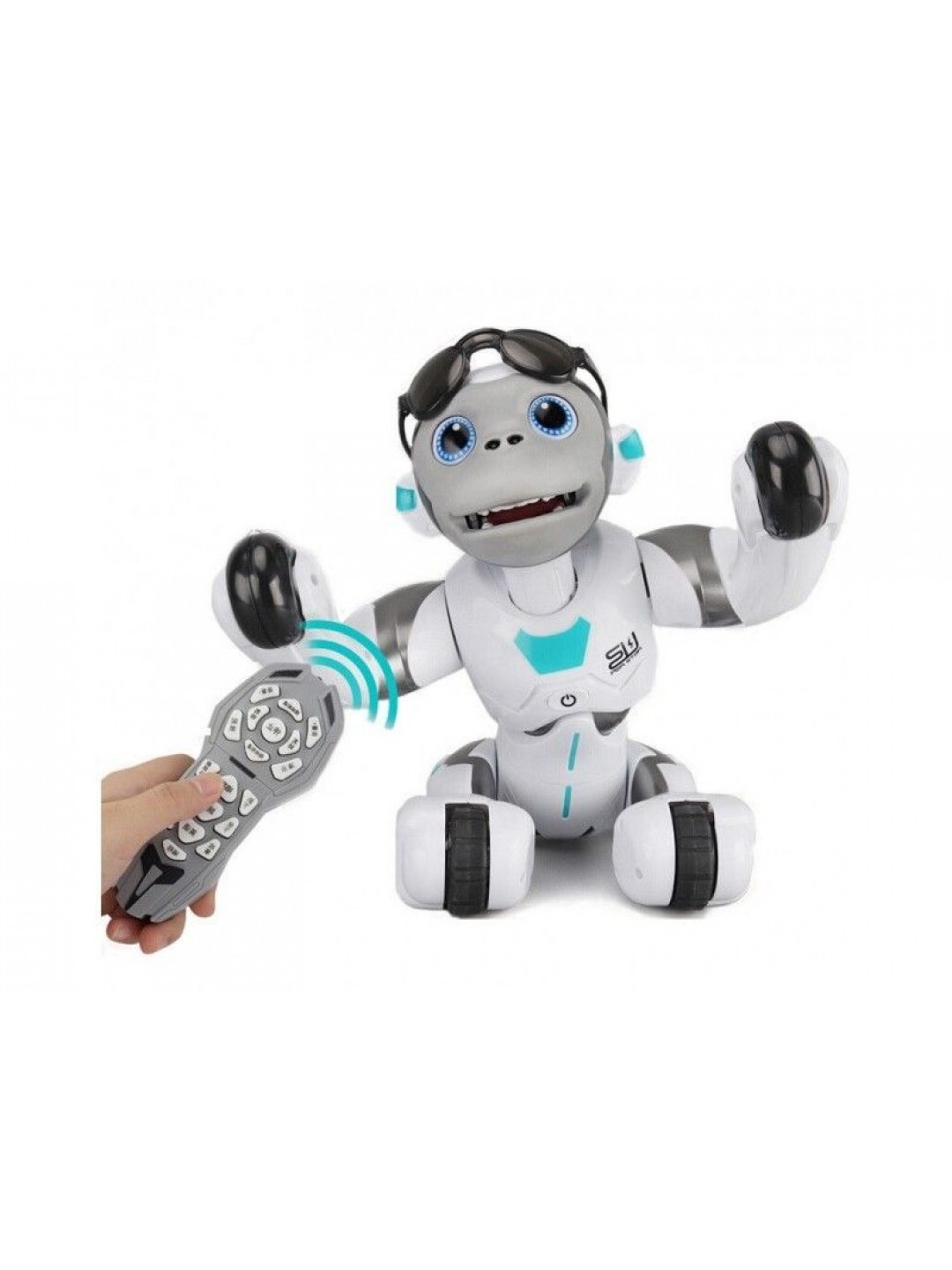 Радиоуправляемый робот-обезьяна LENENG TOYS K12 Orangutan звук, свет, танцы