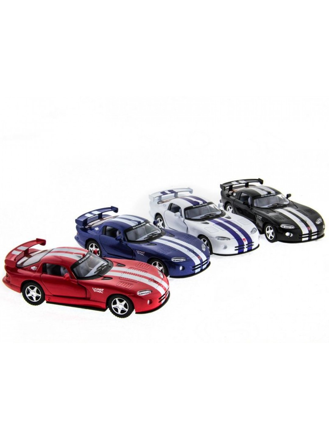 Машина Kinsmart 1:36 Dodge Viper GTSR инерция (1/12шт.) б/к