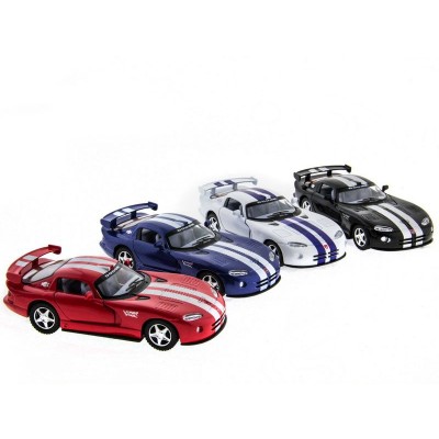Машина Kinsmart 1:36 Dodge Viper GTSR инерция (1/12шт.) б/к