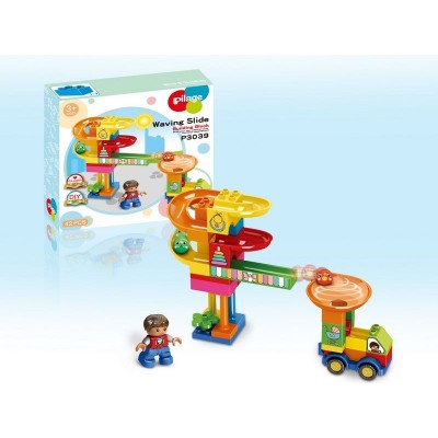 Конструктор Pilage Доставка детских товаров (42 детали), лабиринт с шариками и воронками Конструктор Pilage Доставка детских товаров (42 детали), лабиринт с шариками и воронками