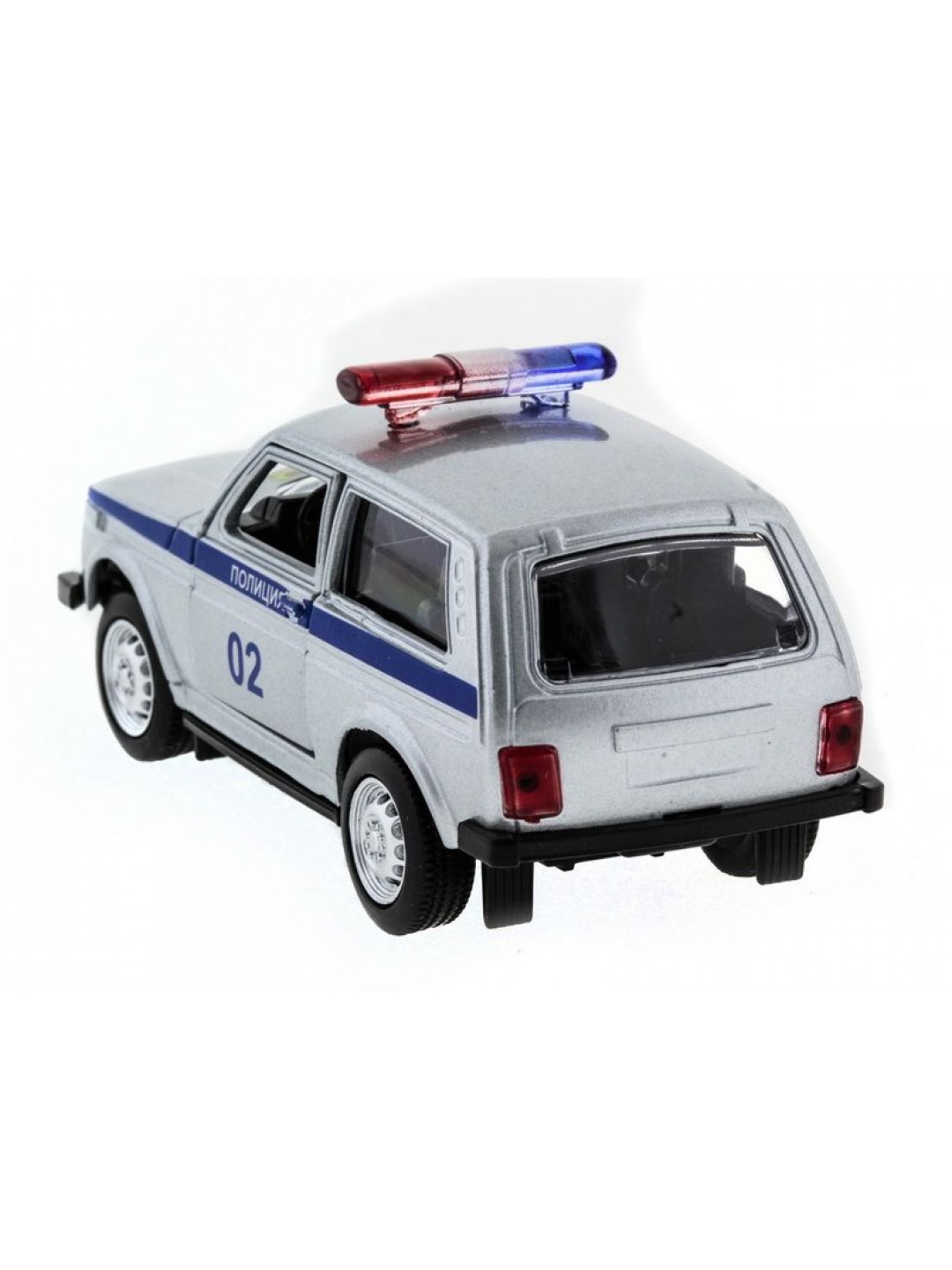 Машина "АВТОПАНОРАМА" инерц. ВАЗ 2121 1/50, в/к 12*7*5,5 см, серебристая