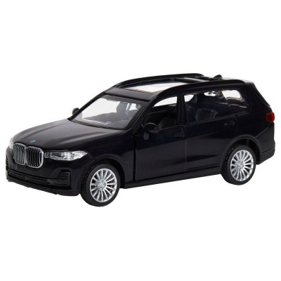 Машина "АВТОПАНОРАМА" BMW X7, 1/44,, черный, инерция, откр. двери, в/к 17,5*12,5*6,5 см