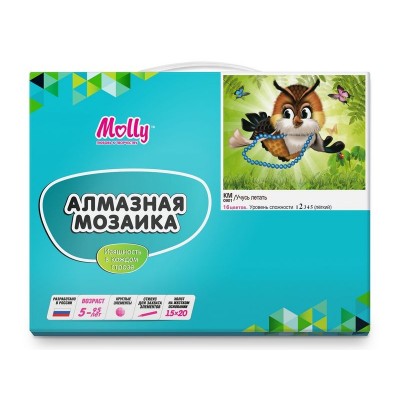 Алмазная мозаика 15х20 УЧУСЬ ЛЕТАТЬ (16 цветов)