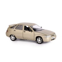 Машина "АВТОПАНОРАМА" ВАЗ 2112, золотой, 1/22, инерция, в/к 24,5*12,5*10,5 см