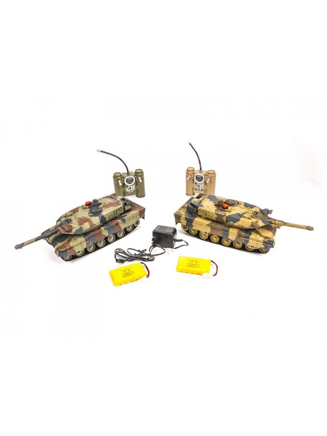 Р/У танковый бой Huan Qi Abrams и Abrams 1:24 2.4G (два танка, з/у, акк)