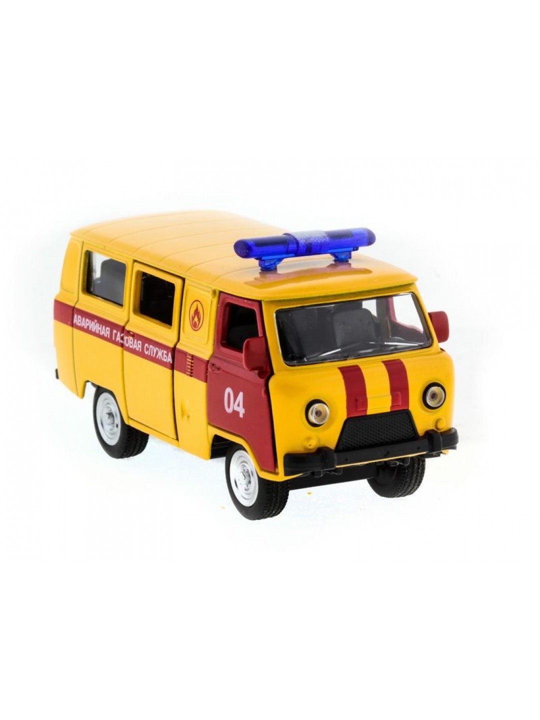 Машина "АВТОПАНОРАМА" инерц. УАЗ (аварийная) 1/50, в/к 12*7*5,5 см