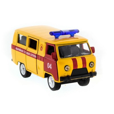 Машина "АВТОПАНОРАМА" инерц. УАЗ (аварийная) 1/50, в/к 12*7*5,5 см