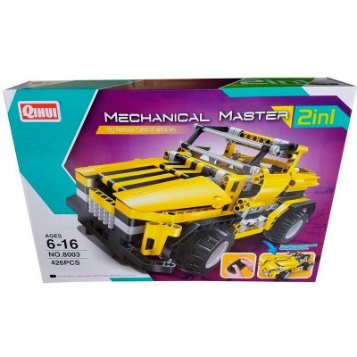 Р/У конструктор Qihui Mechanical Master 2 в 1 Пикап и Родстер (426 деталей)