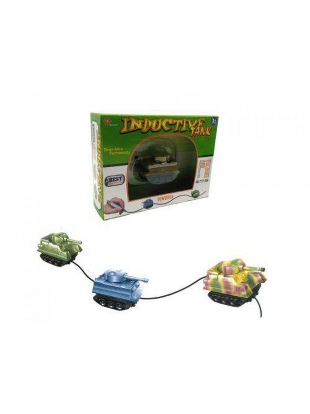 Танк GOLD LIGHT TOYS 777-006, сенсор, едет по линии
