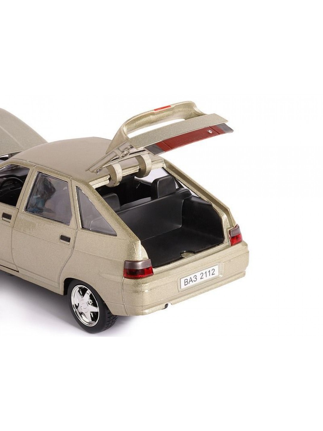 Машина "АВТОПАНОРАМА" ВАЗ 2112, золотой, 1/22, инерция, в/к 24,5*12,5*10,5 см