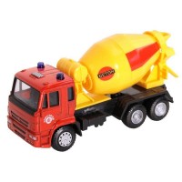 Машина "АВТОПАНОРАМА" "Бетономешалка", красный, 1/54, инерция, в/к 16,5*6,4*9 Машина "АВТОПАНОРАМА" "Бетономешалка", красный, 1/54, инерция, в/к 16,5*6,4*9