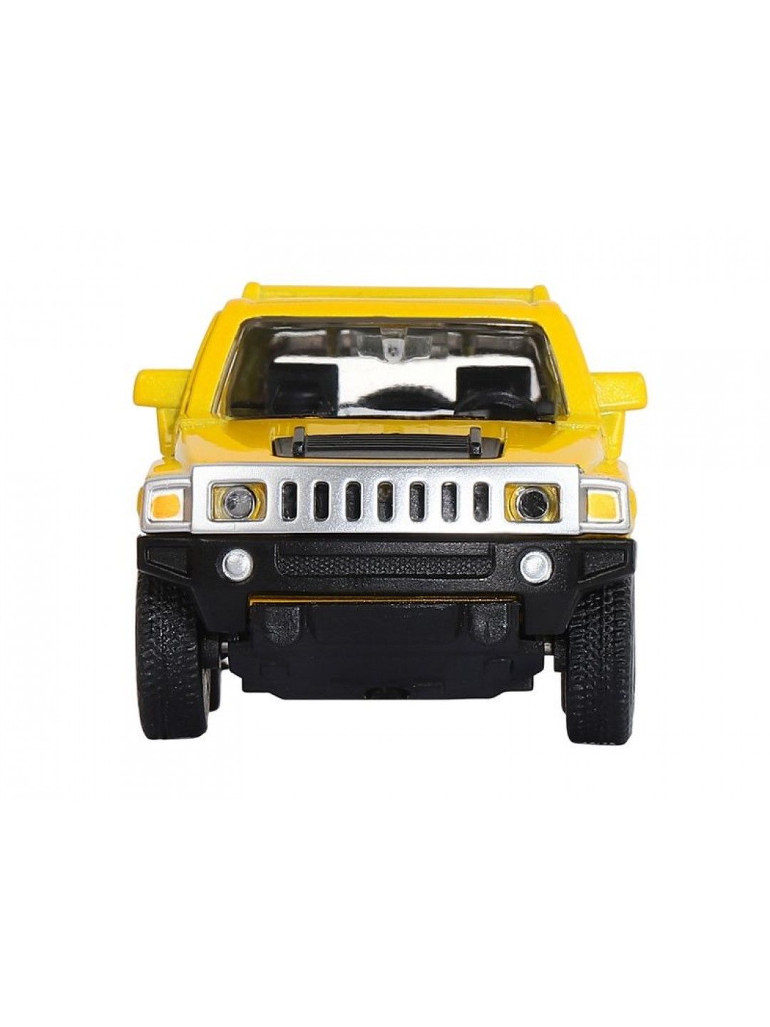 Машина "АВТОПАНОРАМА" Hummer H3, желтый, 1/43, инерция, в/к 17,5*12,5*6,5 см