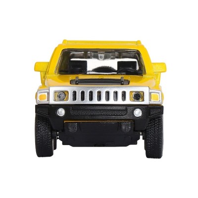 Машина "АВТОПАНОРАМА" Hummer H3, желтый, 1/43, инерция, в/к 17,5*12,5*6,5 см