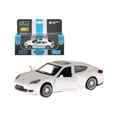 Машина "АВТОПАНОРАМА" Porsche Panamera S, белый, 1/43, инерция, в/к 17,5*12,5*6,5 см