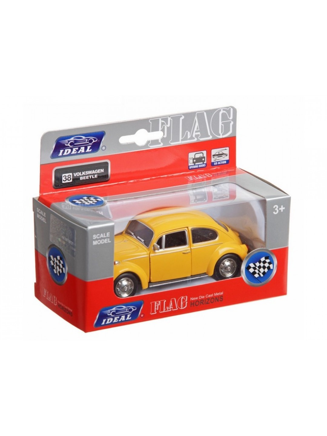 Машина Ideal 1:30-39 Volkswagen Beetle (блест. метал. фиолет.)