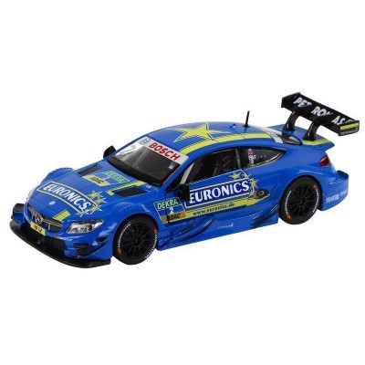 Машина "АВТОПАНОРАМА" Mercedes-AMG C 63 DTM, синий, 1/32, свет, звук, инерция, в/к 17,5*12,5*6,5 см