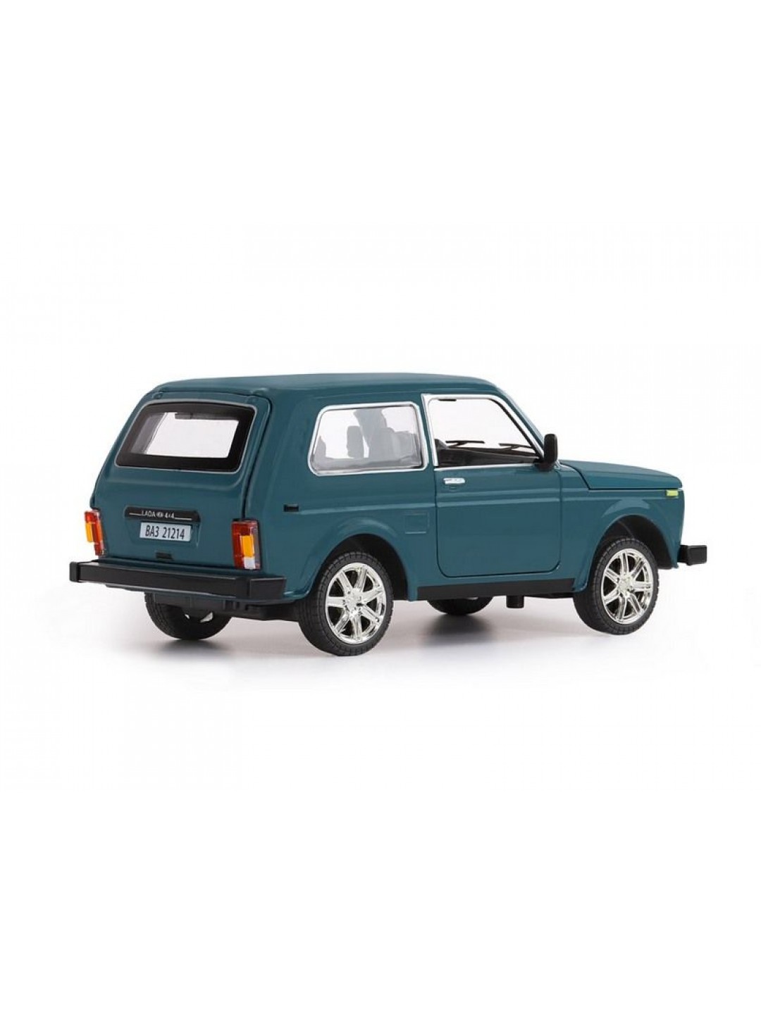 Машина "АВТОПАНОРАМА" ВАЗ 21214, 1/22, синий, инерция, в/к 24,5*12,5*10,5 см