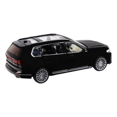 Машина "АВТОПАНОРАМА" BMW X7, черный, 1/32, свет, звук, инерция, в/к 17,5*13,5*9 см